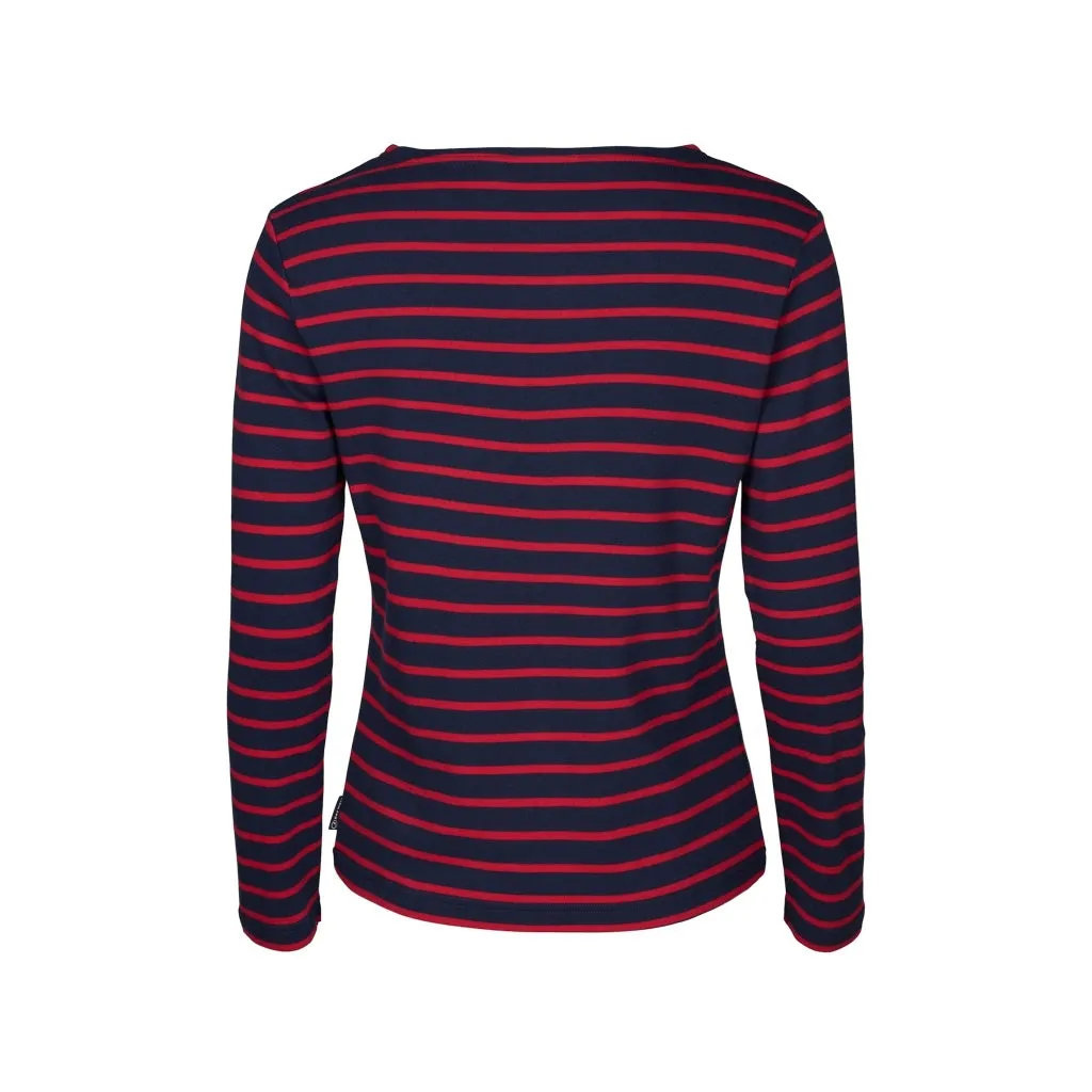 Antibes Striped Long Sleeve Tee - SR Navy / SR Red