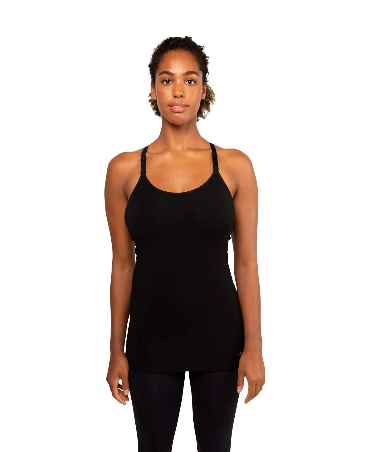 Ava - Modern Eternity Maternity Racing Back Maternity Tank, Black