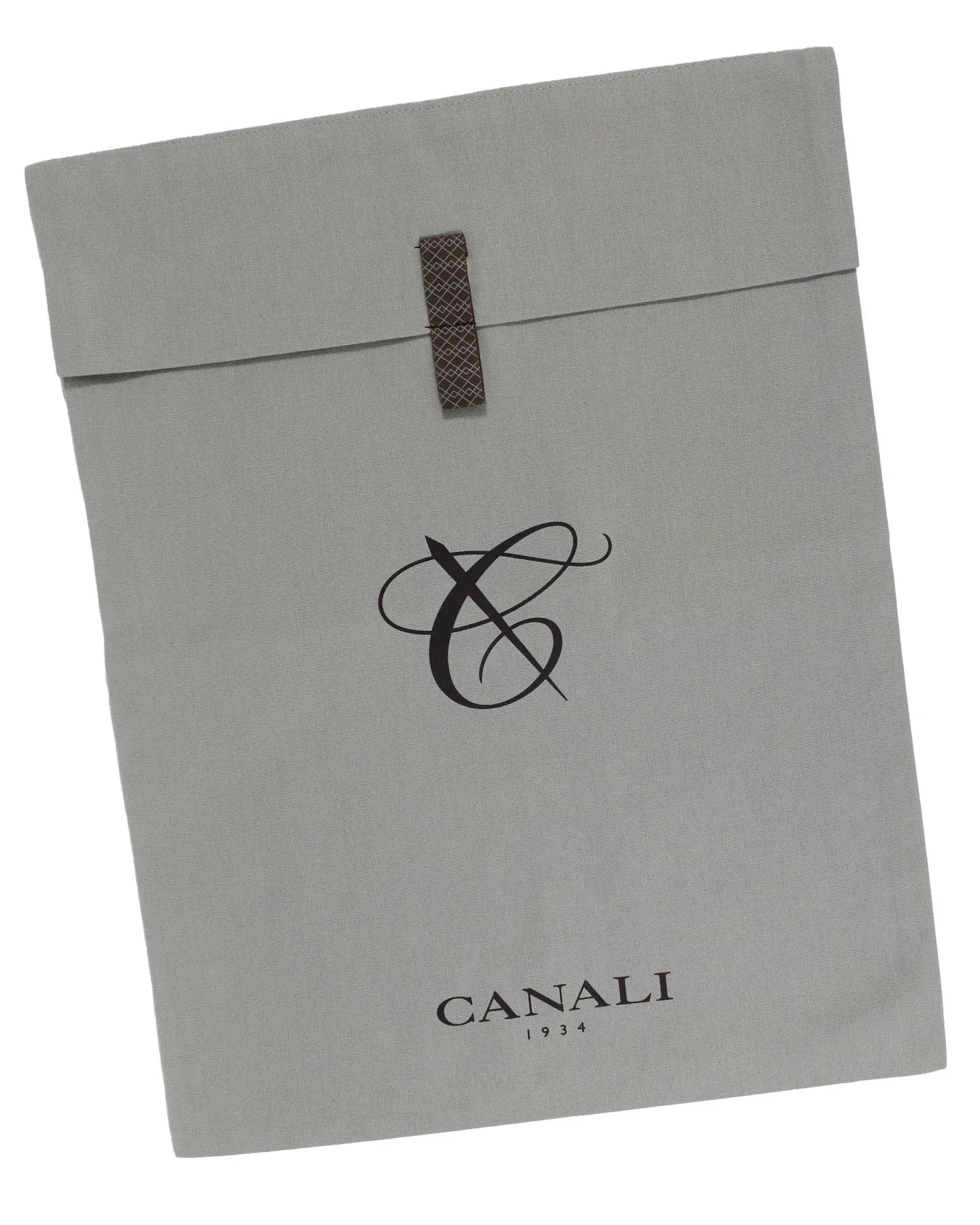 Canali Dress Shirt White Blue Micro Pattern - Modern Fit 39 - 15 1/2