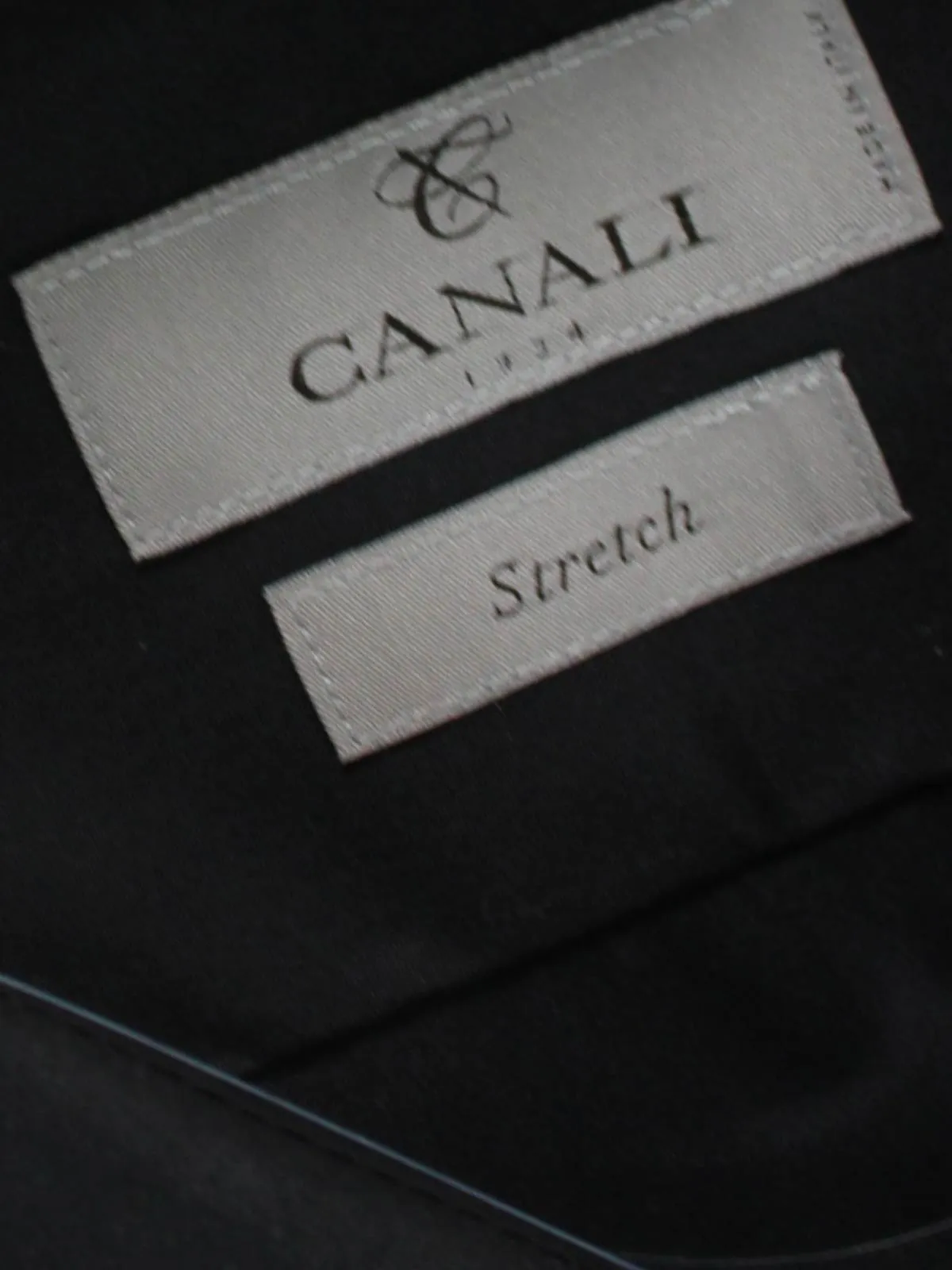 Canali Shirt Black Stretch - Modern Fit 40 - 15 3/4 SALE