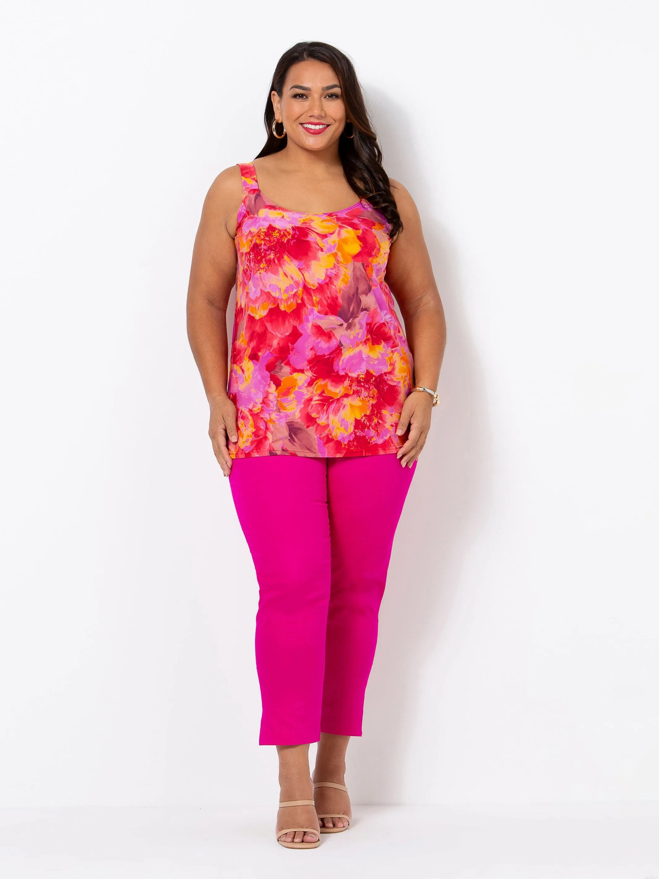 Cerise 7/8 Sateen Pant