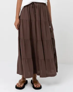 Classic Tiered Maxi Skirt