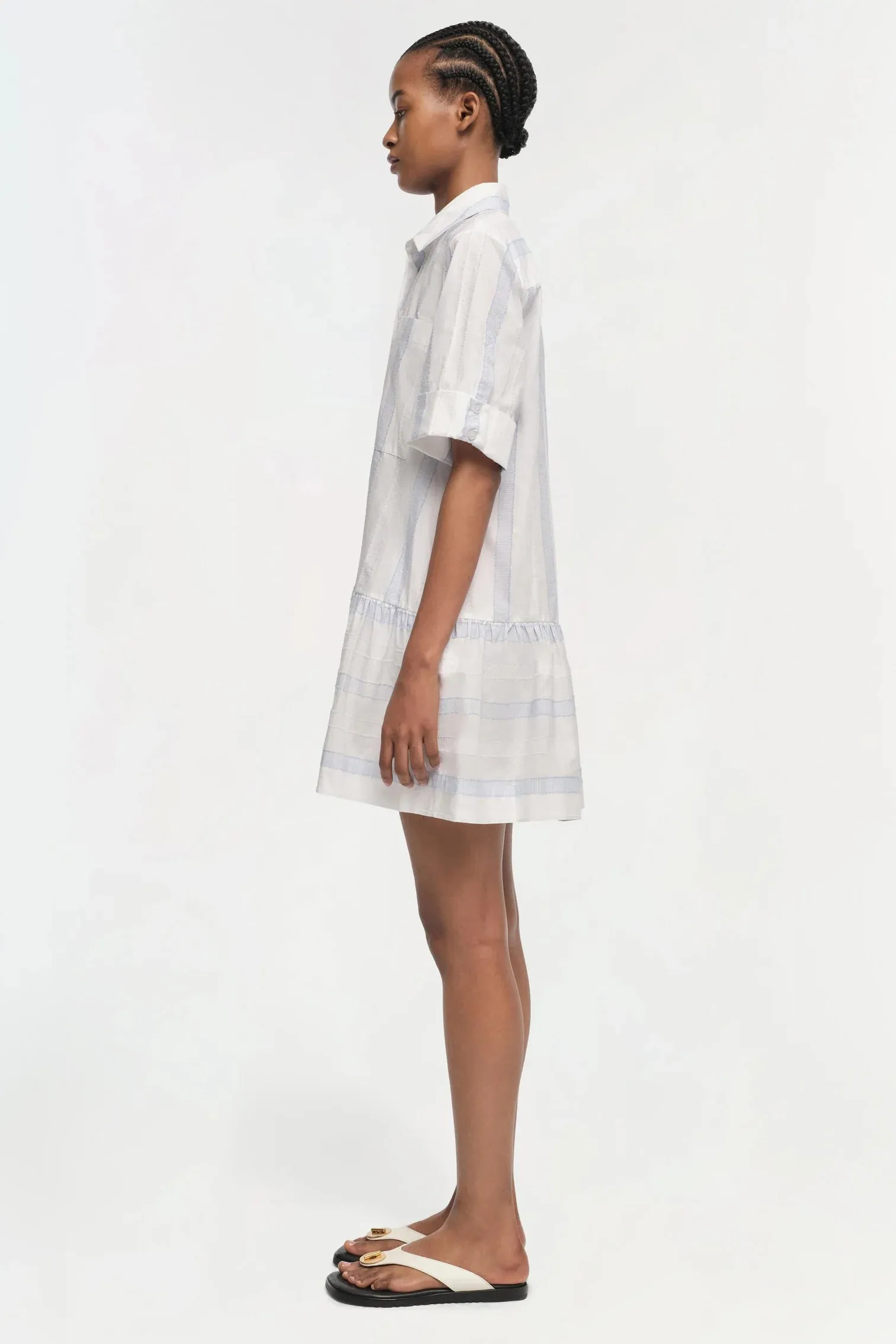 Cris Short Sleeve Shirt Dress