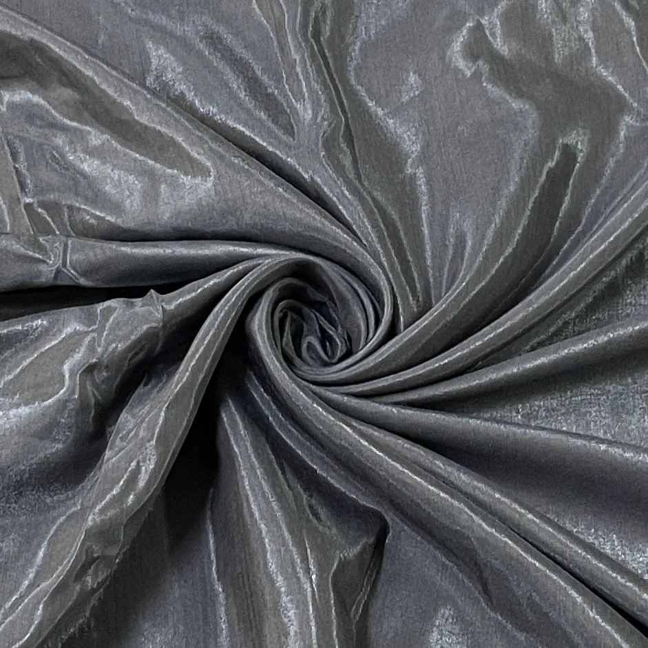 Dark Grey Solid Shantoon Fabric