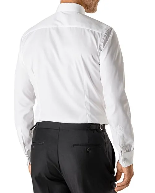 Eton Modern Pleated Tuxedo Shirt, White