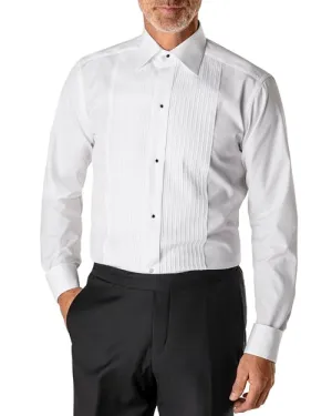 Eton Modern Pleated Tuxedo Shirt, White