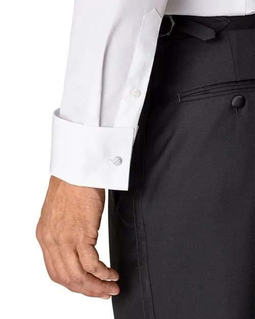 Eton Modern Pleated Tuxedo Shirt, White