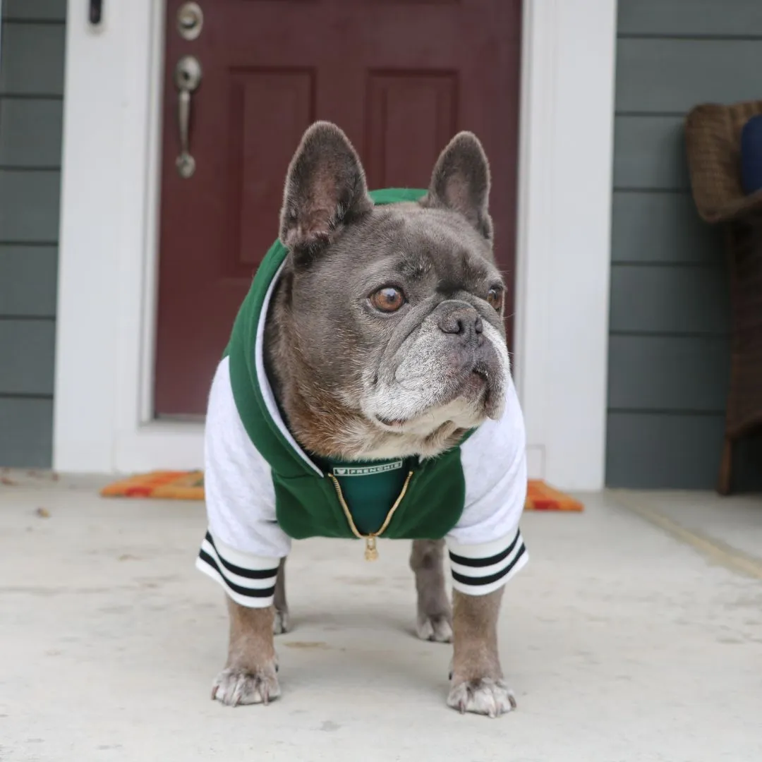 Frenchie Dog Hoodie - Emerald City Varsity