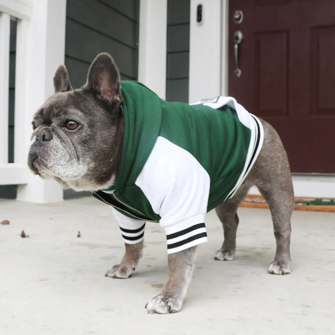 Frenchie Dog Hoodie - Emerald City Varsity