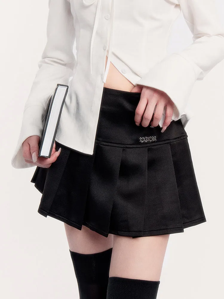 Gothic Pleated Mini Skirt