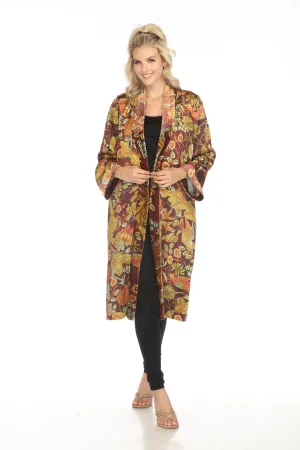 Johnny Was Workshop Salamanca Velvet Mix Long Kimono W42223 Boho Chic