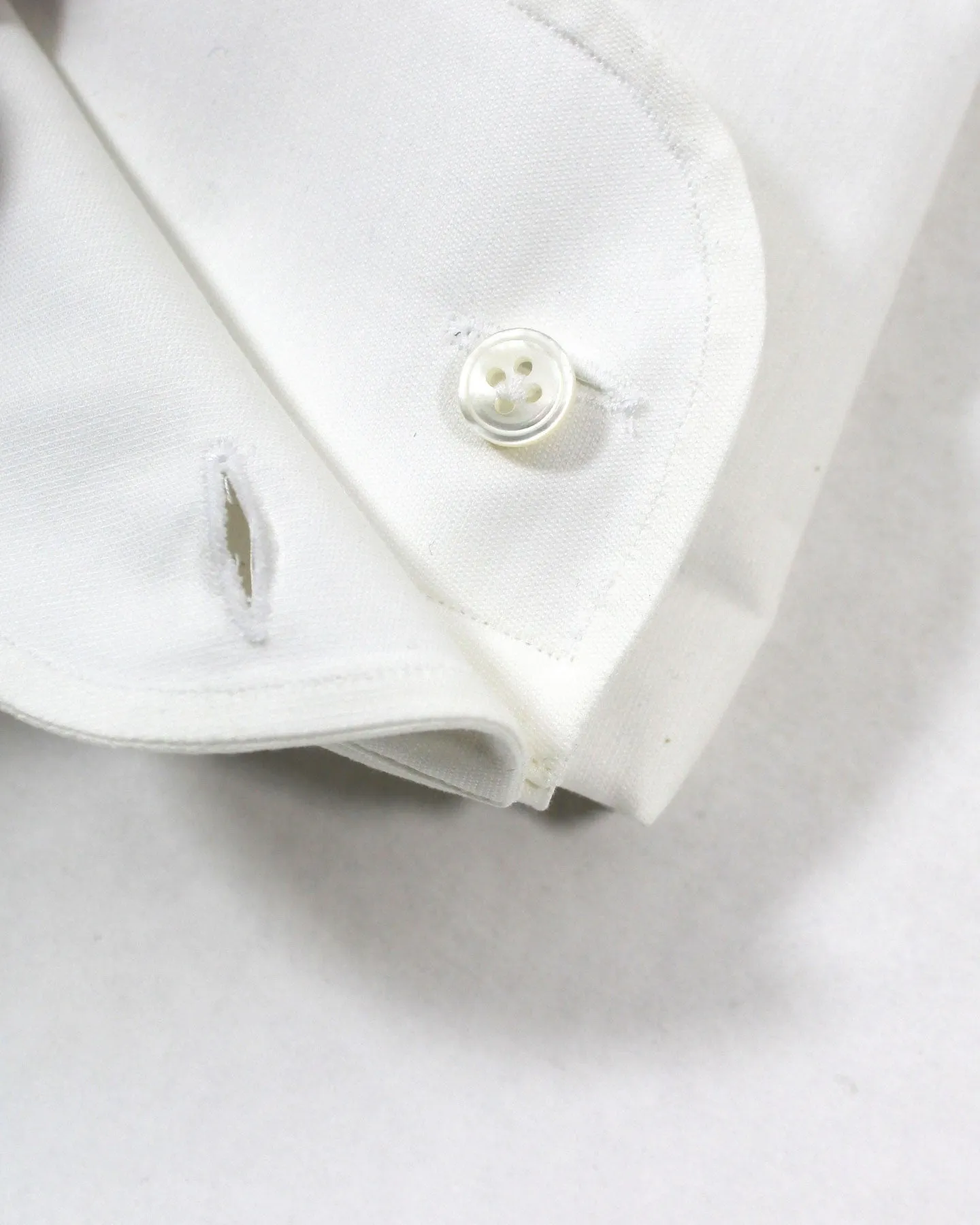 Lardini Dress Shirt White French Cuffs 43 - 17