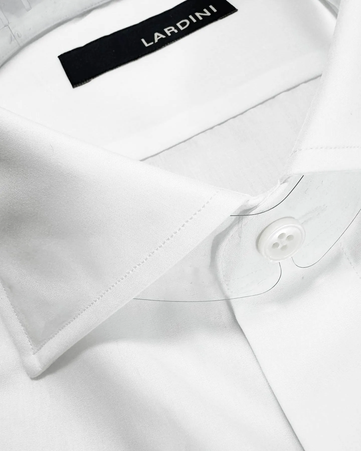 Lardini Tuxedo Shirt White French Cuffs 41 - 16