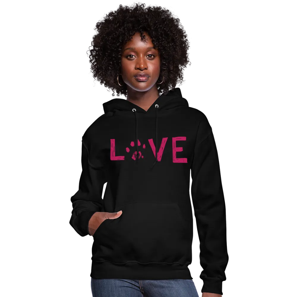 Love Pawprint Contoured Hoodie