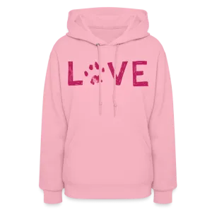 Love Pawprint Contoured Hoodie