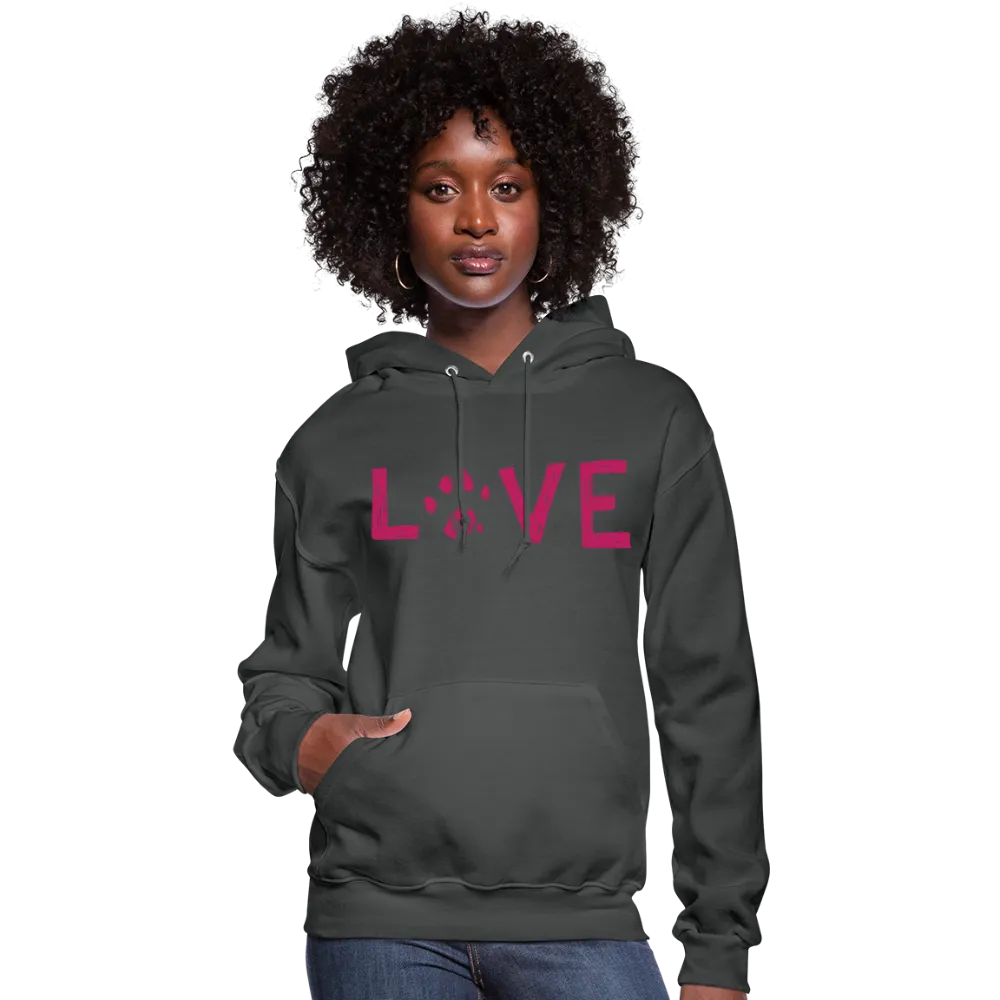 Love Pawprint Contoured Hoodie