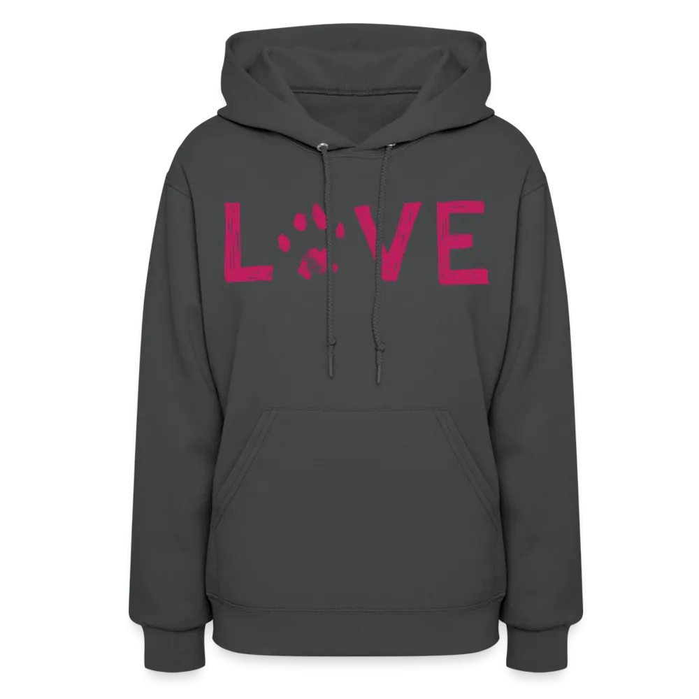 Love Pawprint Contoured Hoodie