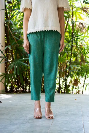 Moralfibre Forest Green Ankle Pants