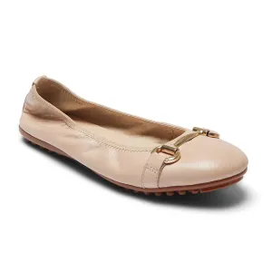 Pilgrim Flat in Blush Leather