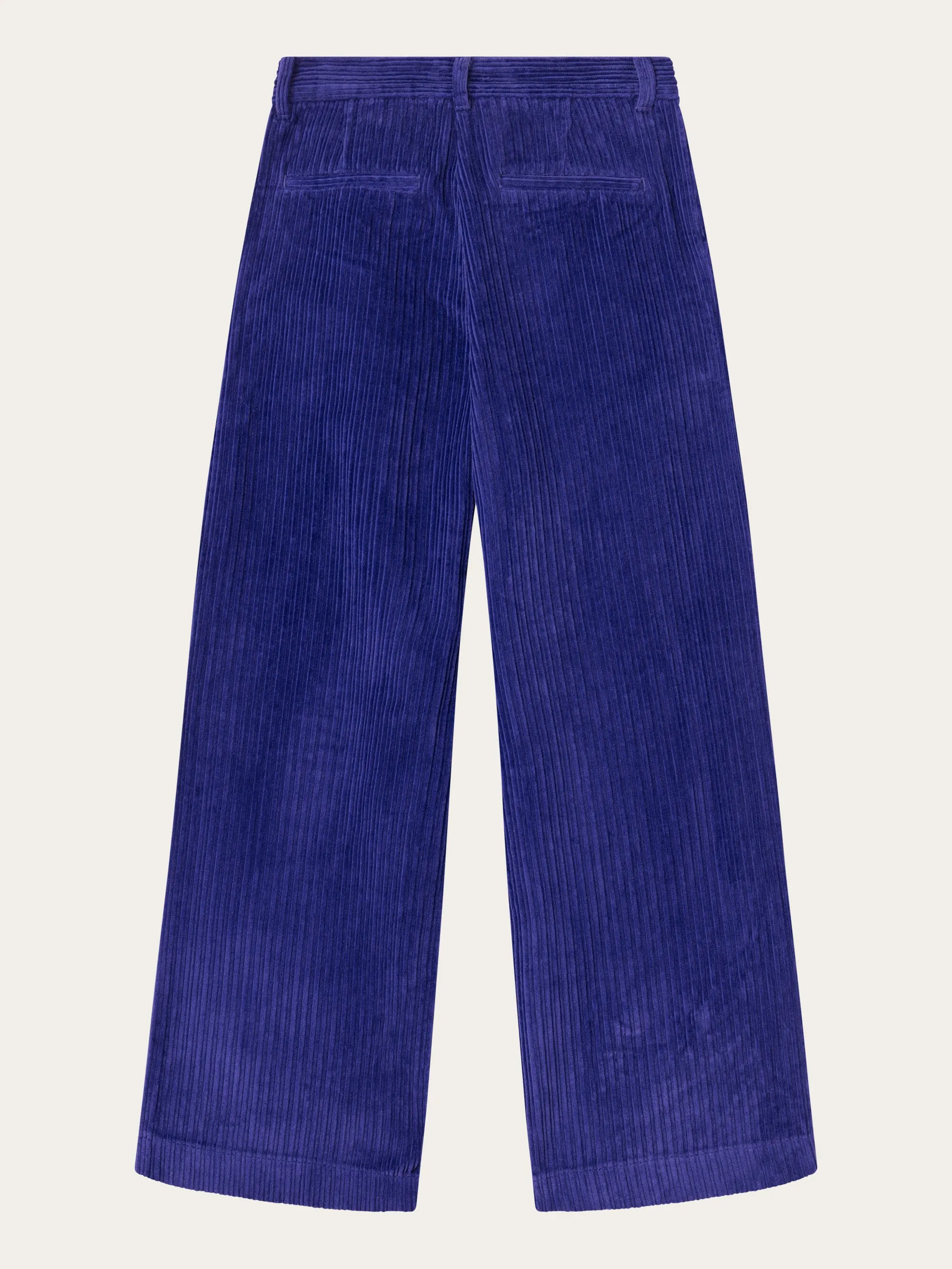 POSEY wide high-rise irregular corduroy pants - Deep Purple