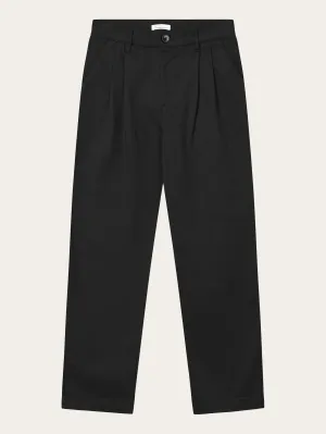 POSEY wide high-rise twill pants - Black Jet