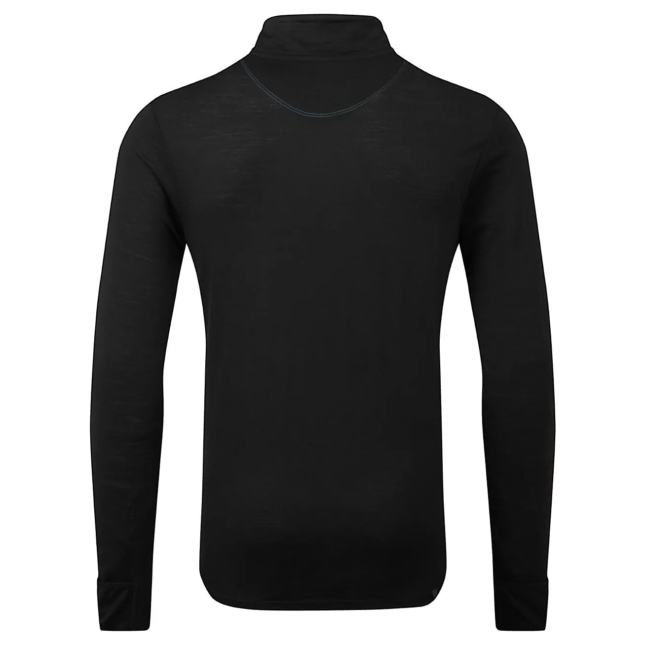 Ronhill Tech Merino Half Zip (Mens) - Black/Lake