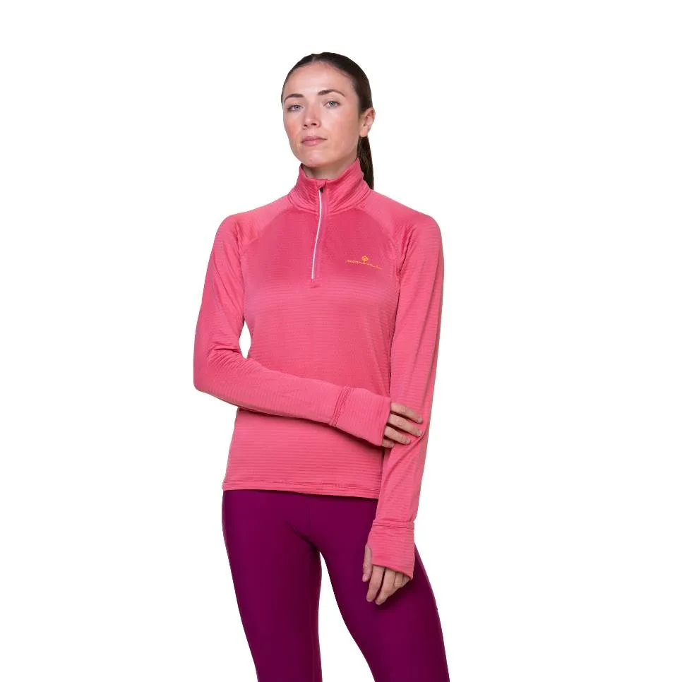 Ronhill Tech Winter Half Zip (Womens) - Salsa/Mango