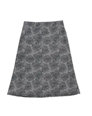 S21-APS-BW Black & White Floral A-Line Swim Skirt