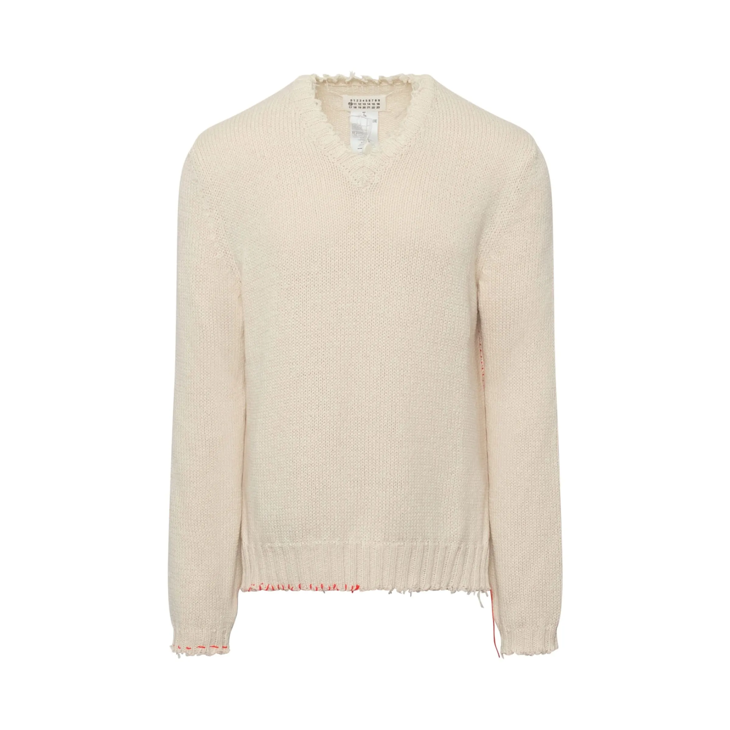 Stitch Detailed Knitwear in White