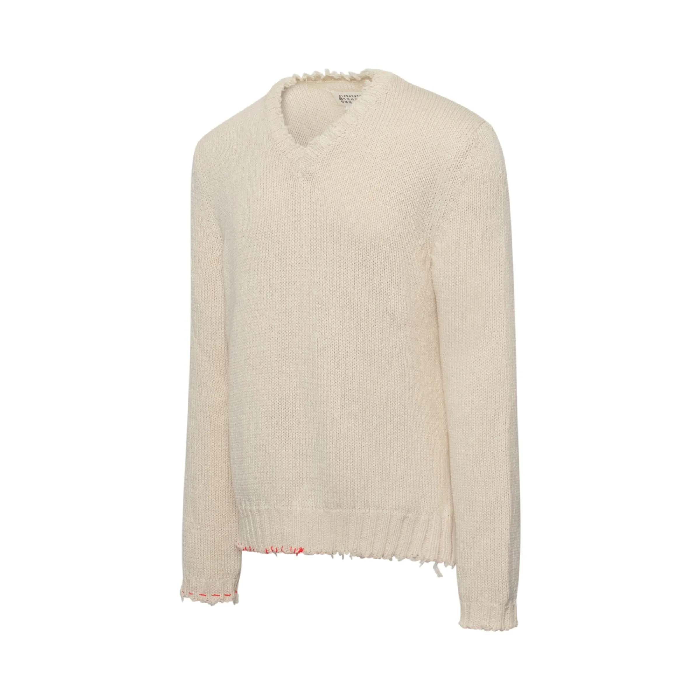 Stitch Detailed Knitwear in White