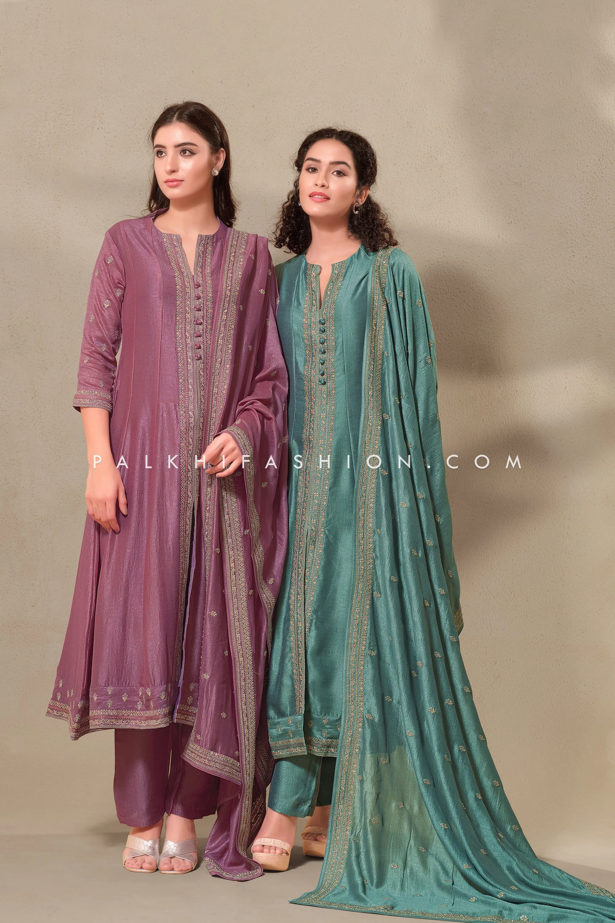 Timeless Elegance: Premium Silk Indian Outfit with Subtle Embroidery