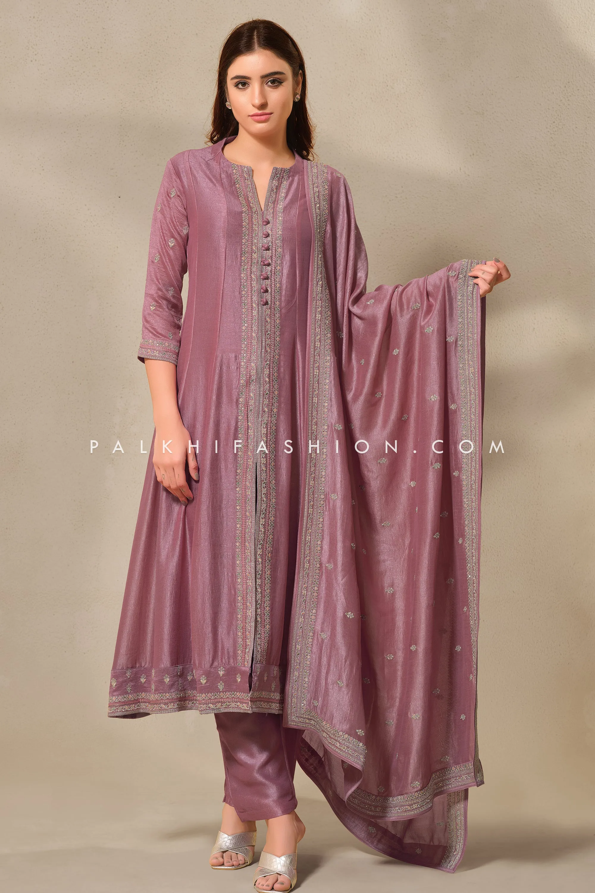 Timeless Elegance: Premium Silk Indian Outfit with Subtle Embroidery