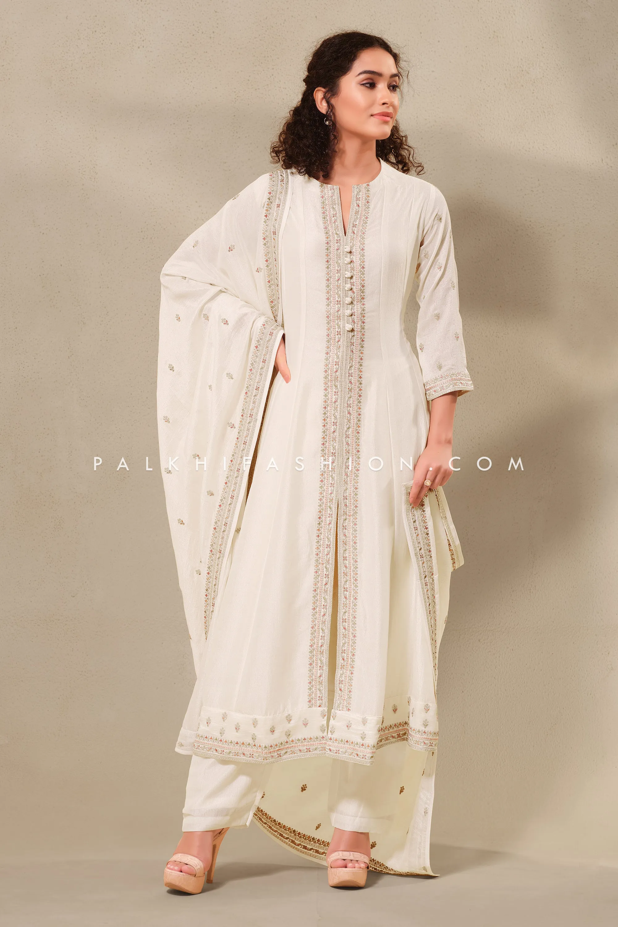 Timeless Elegance: Premium Silk Indian Outfit with Subtle Embroidery