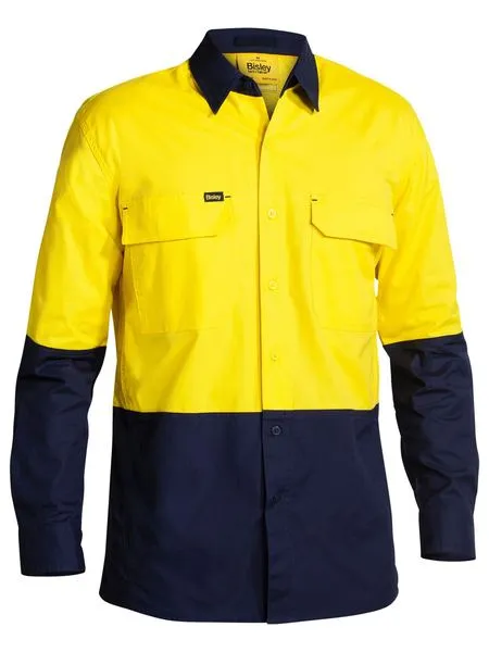 Two Tone Hi Vis X Airflow Ripstop Shirt Long Sleeve - BS6415