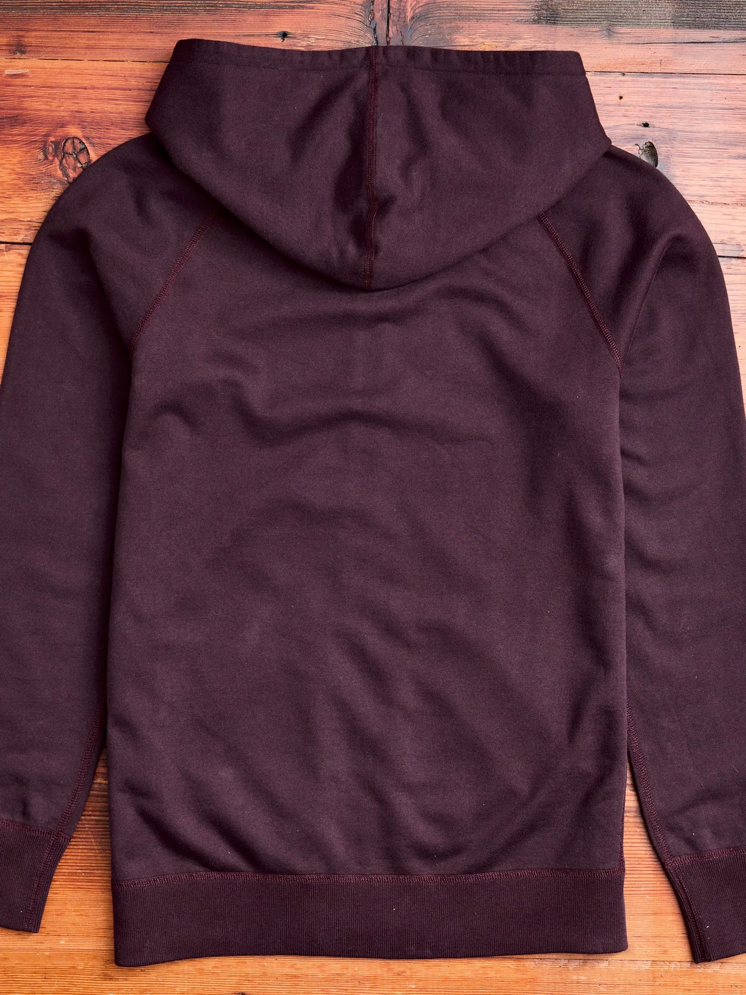 Zip Hoodie in Oxblood